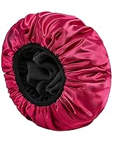 Vista 11 de YIZIJIZI Gorro de ducha forrado de rizo, gorro de ducha de tres capas grande para mujer, gorro de ducha reutilizable impermeable, para cabello largo