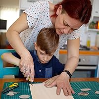 Vista 6 de 30 piezas de hojas de tilo, hojas de madera contrachapada delgadas sin terminar para manualidades, perfectas para proyectos DIY, grabado en madera