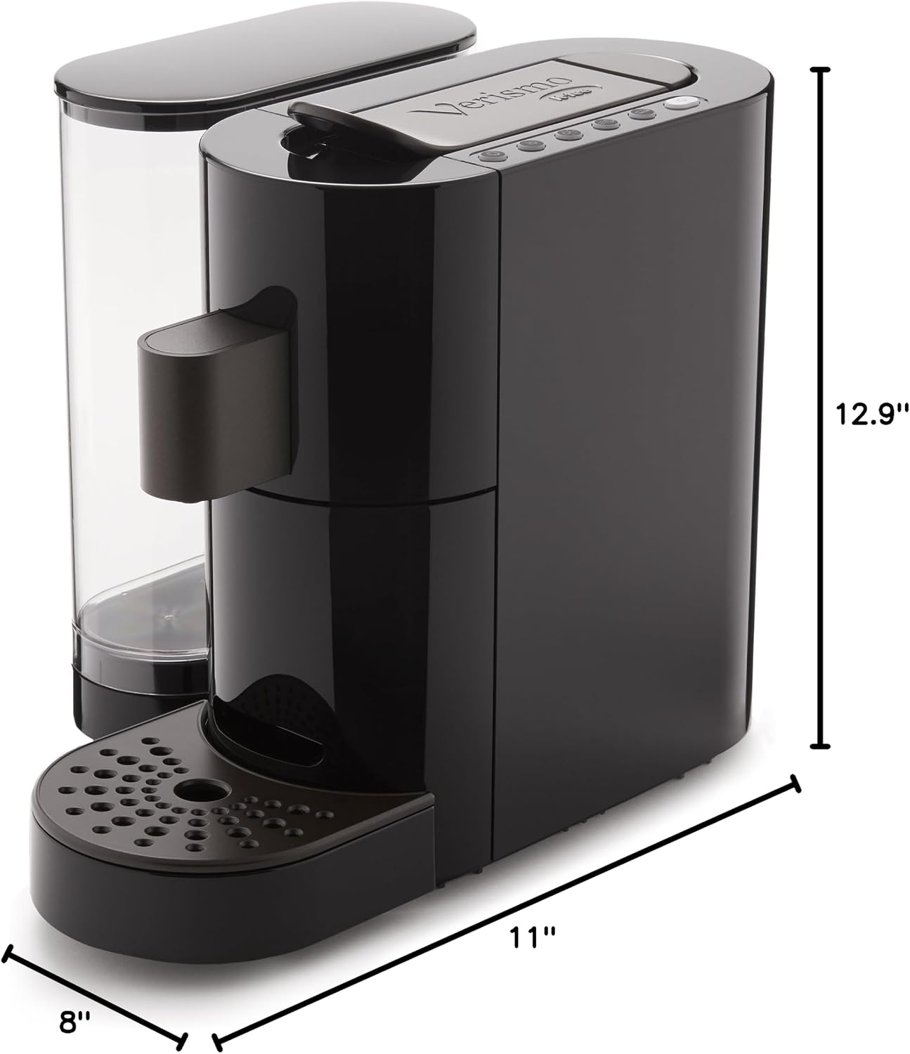 Close-up of Starbucks Verismo System water reservoir and brewing unit