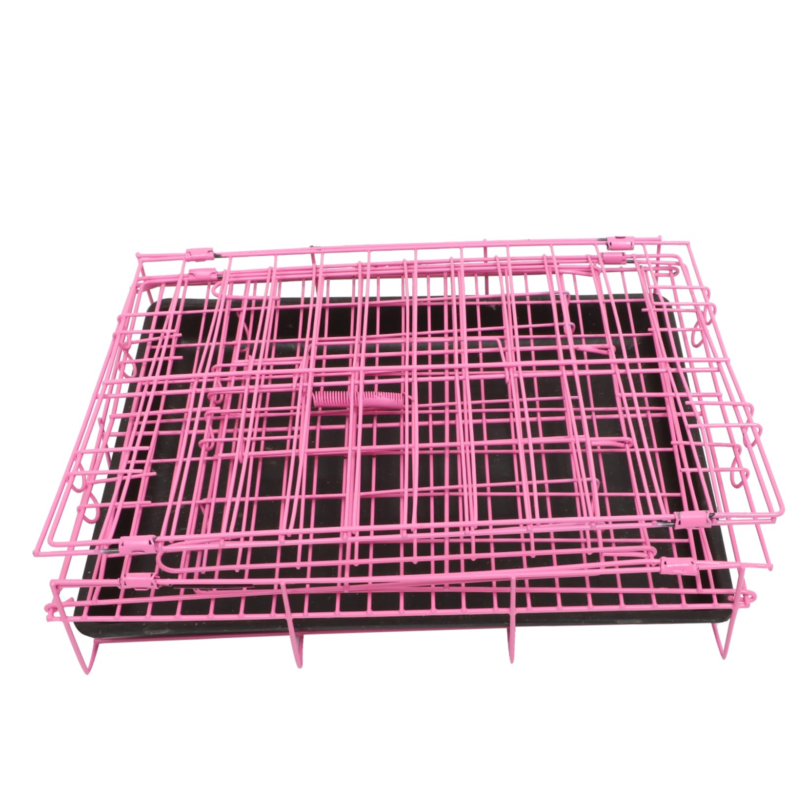 WOONEKY Dog Metal Kennel Medium Folding Cage Dog Cage Furniture Dog Crates for Small Dogs Metal Dog Crate Cage 42 Inch Dog Crate Dog Crates for Medium Dogs Steel Cage Wire Cage Travel Pet