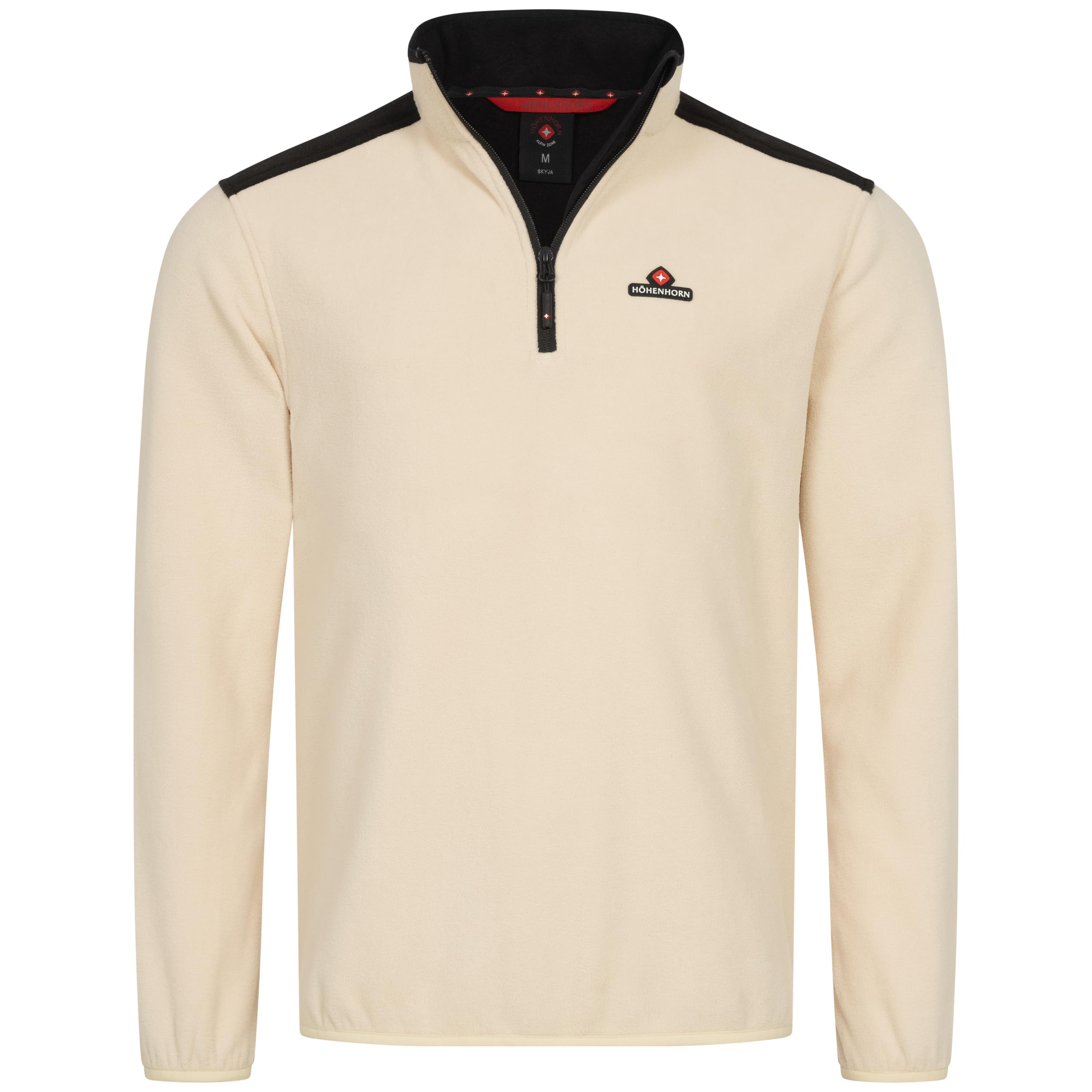 Höhenhorn Men's Beige. Skyja Half Zip Fleece Pullover, Beige, L