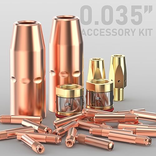 Miniatura 8 de YESWELDER Kit de Accesorios para Pistola de Soldadura MIG .035" Punta-Boquilla-Difusor para Antorcha Miller Millermatic M-25/M-40 Hobart