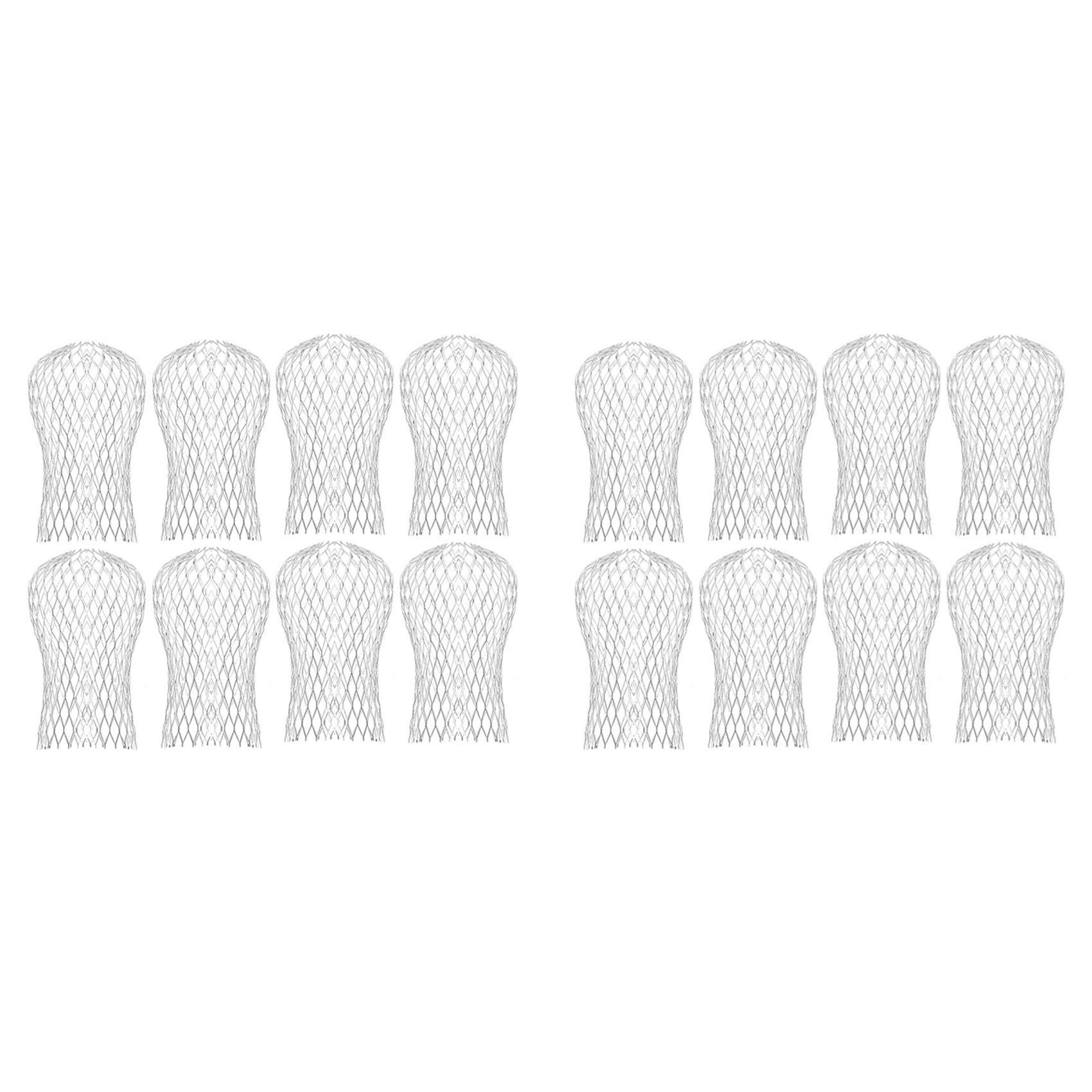 Aundhegrtt 16Pcs Gutter Downspout Guard,Down Pipe Filter Mesh,Gutter Downpipe Leaf Screen Covers,Keeps Gutter Downpipes Clear