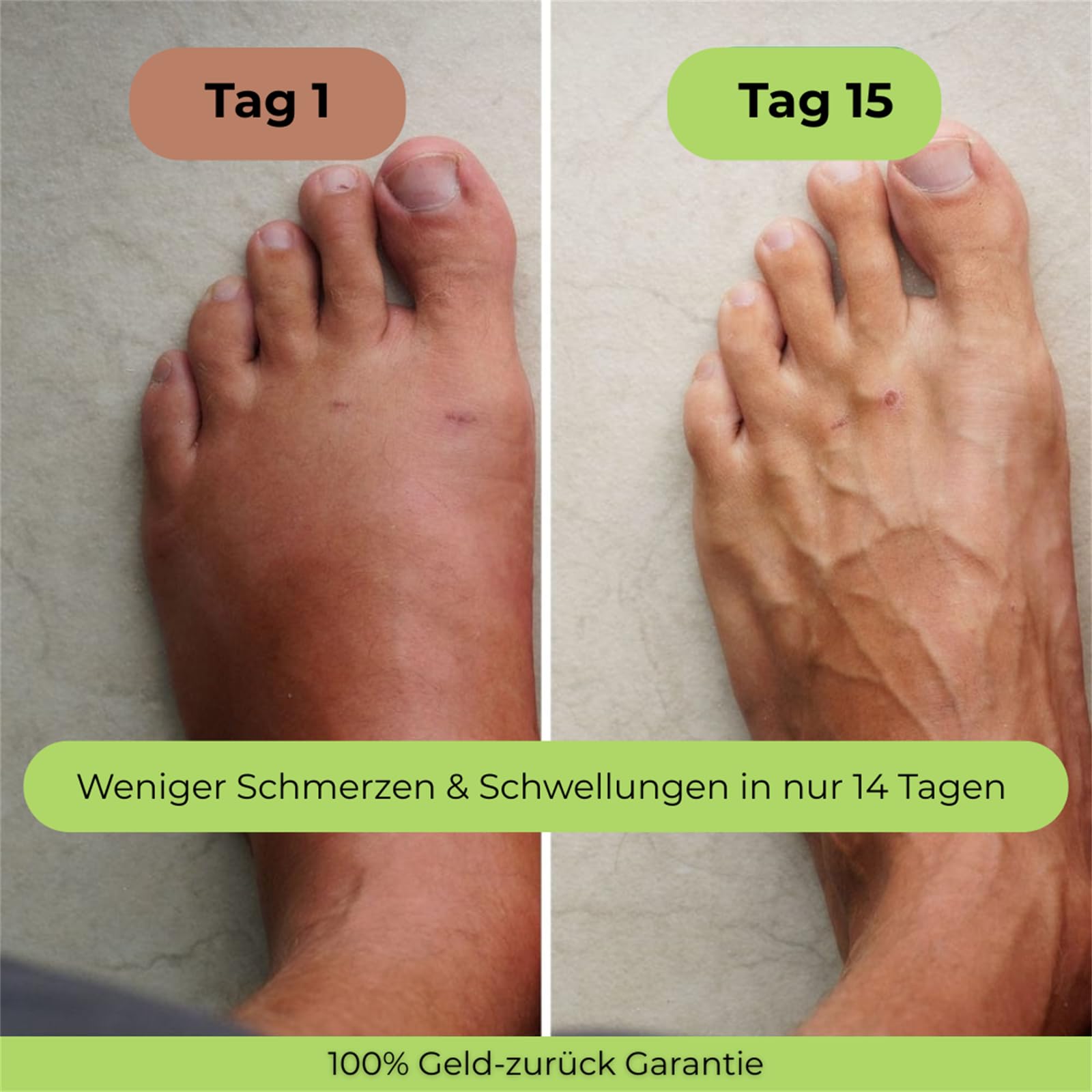 Eincov SootheStep 3-in-1 Massager Tragbares elektrisches Fußmassagegerät Kabelloses Fußgelenkmassagegerät mit 3 Vibrationsmodi und 5 Wärmeeinstellungen