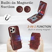 Vista 263 de Havaya Funda para iPhone 13 Pro Max y iPhone 12 Pro Max, cartera compatible con magsaf 2 en 1, desmontable magnética con tarjetero y ranura trasera