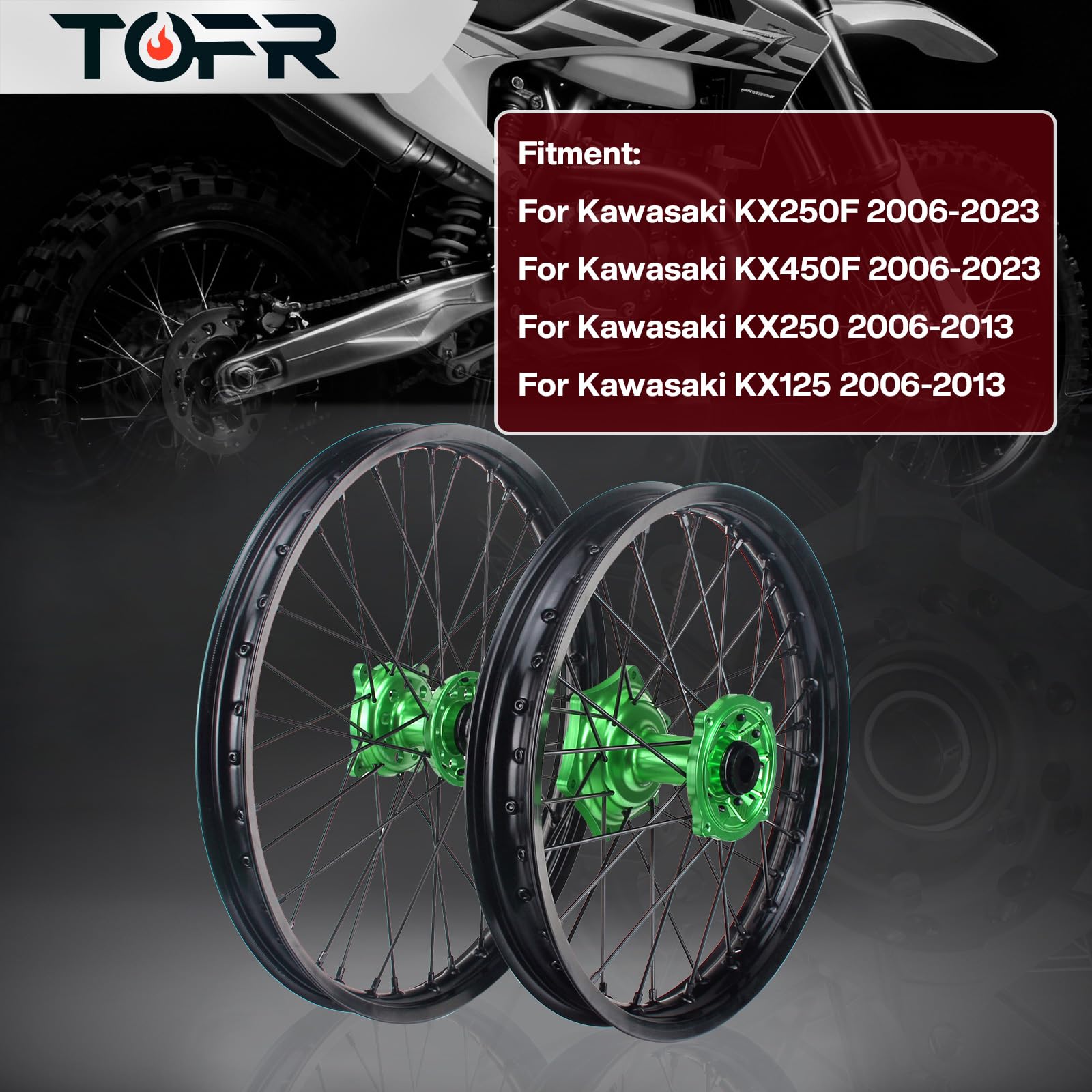 kx250 リアホイール ハブ ディスクセット DID JAPAN 19×2.15 KX125 DID