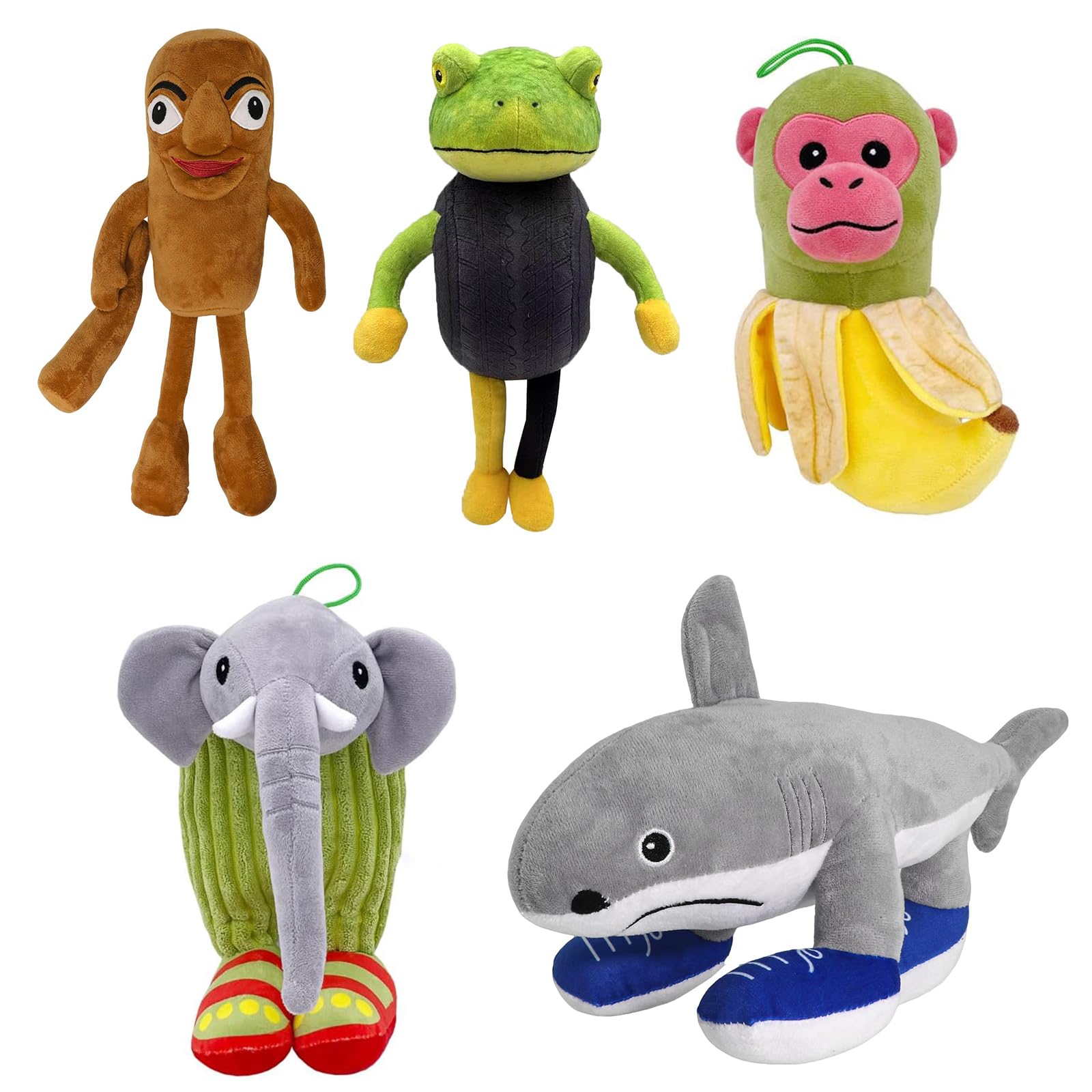 View 1 of ?5pcs? Italian Brainrot Plush, Italian Brainrot Gift,Cute Stuffed Figure Doll for Kids and Adults Inspired Plush