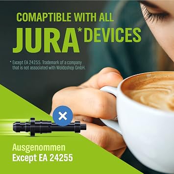 Milk hose set for Jura fully automatic coffee machines - with 3x hoses and 6x adapters