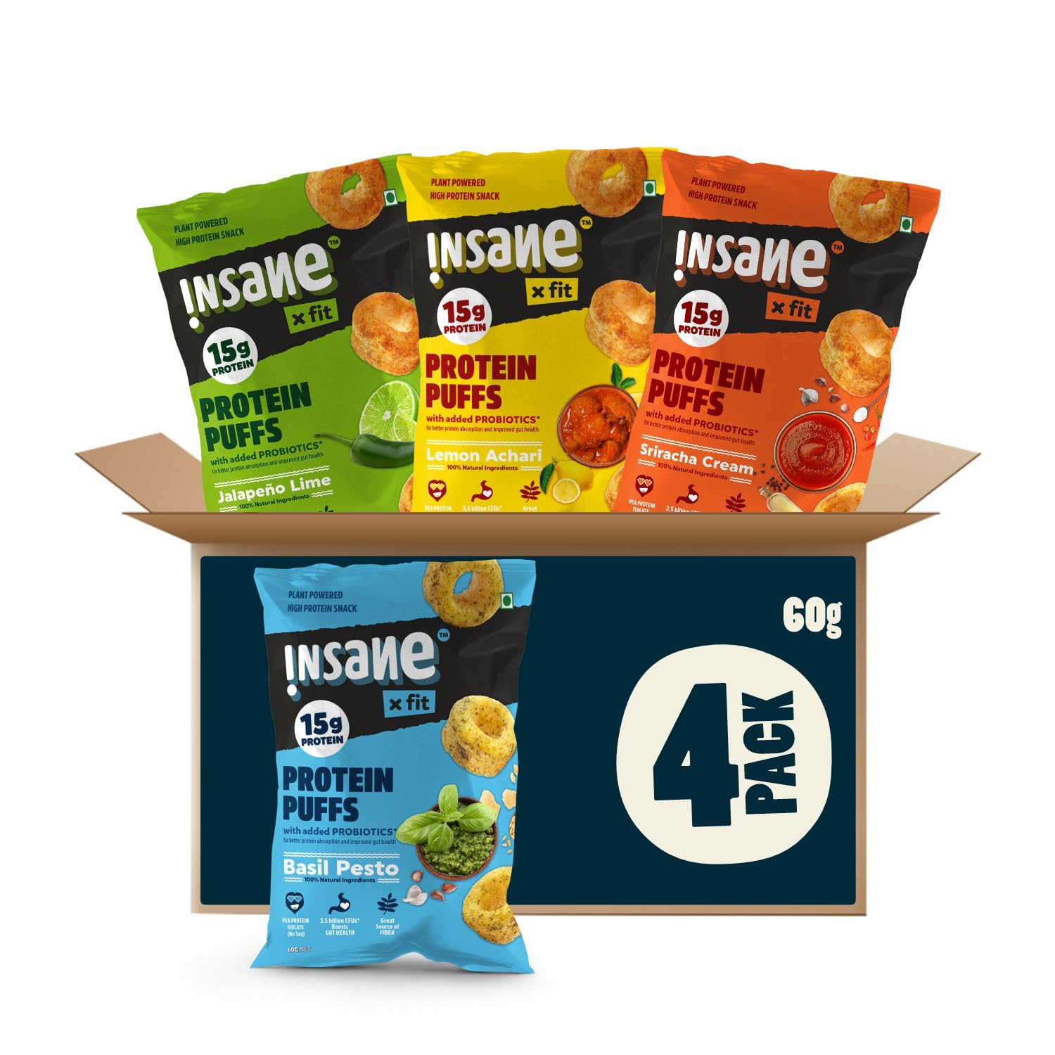 See full amazon price history chart for Insane Fit - PROTEIN PUFFS Try All Flavors (4 x 60G) | 15G Daily Protein, Low Calorie, High Fibre, PRObiotics | Roasted, Seasoned with Olive Oil | Gluten free | Healthy Snack for Fitness & Diet Insane Fit - PROTEIN PUFFS Try All Flavors (4 x 60G) | 15G Daily Protein, Low Calorie, High Fibre, PRObiotics | Roasted, Seasoned with Olive Oil | Gluten free | Healthy Snack for Fitness & Diet (B0CQ1YQ8CM) Amazon Price History, Amazon Price Tracker
