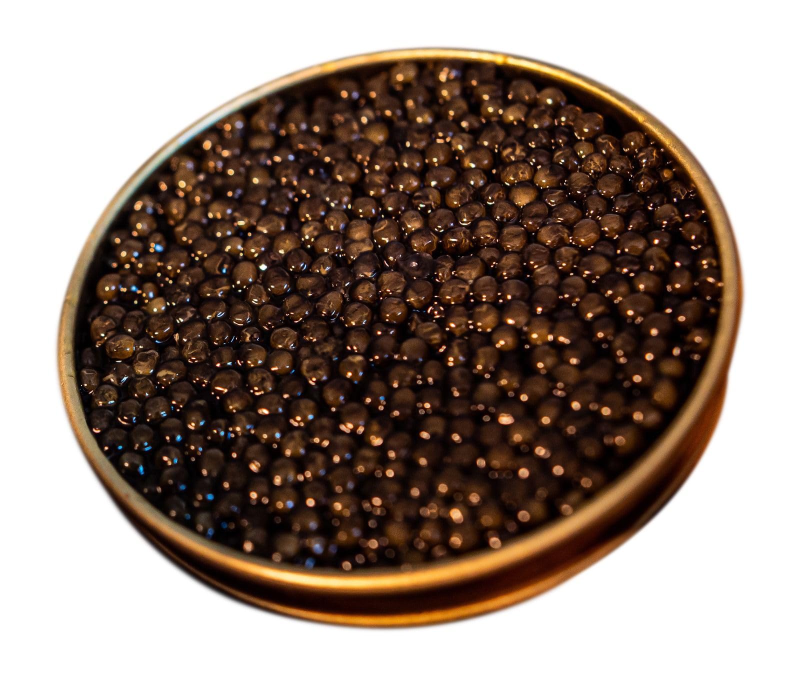 Black Almas Caviar Baeri Esturgeon Sibérien 250g | Caviar d’Exception Notes Noisette et Beurre | Expédié sous chaîne du froid | Gastronomie Luxe Apéritifs et Réceptions