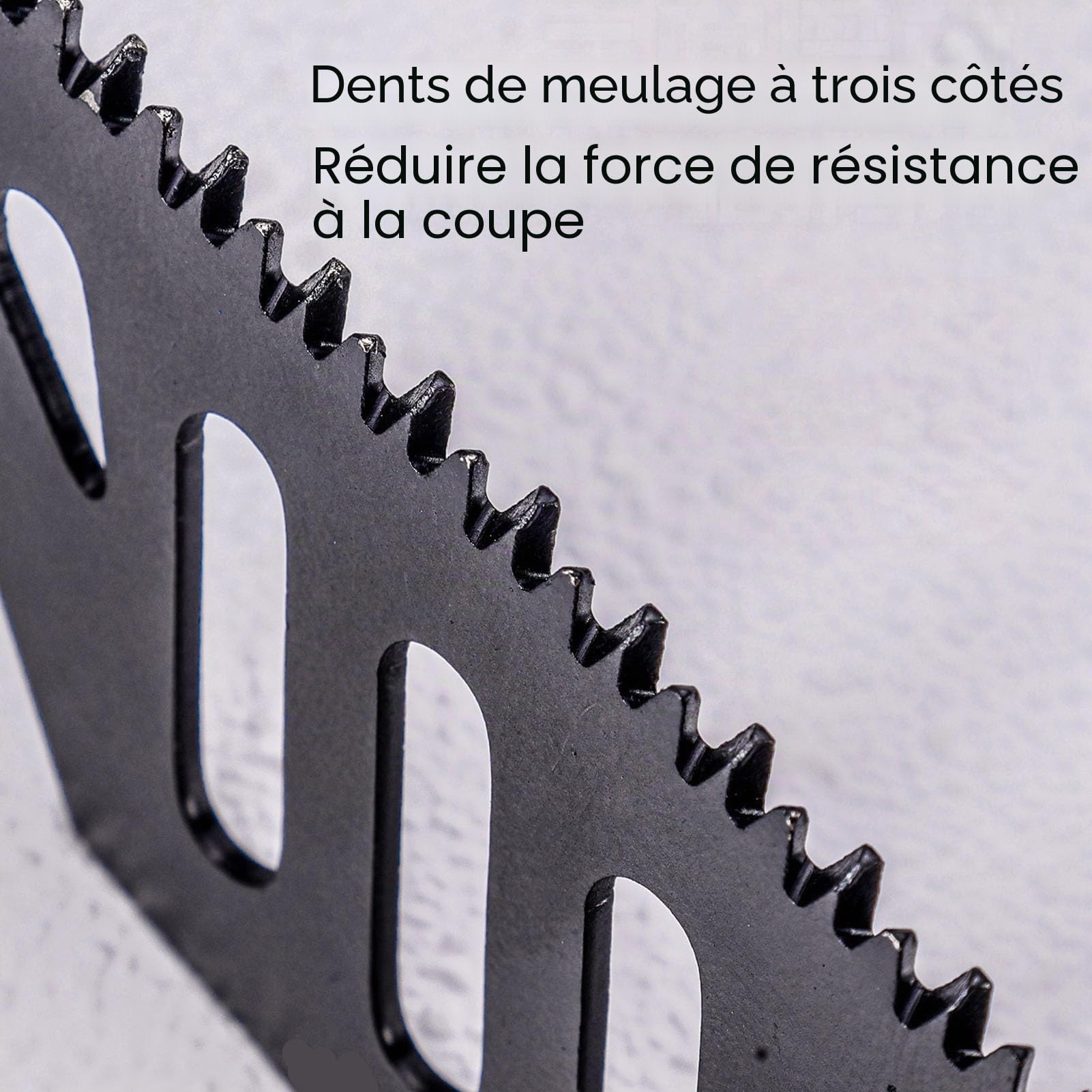 5pcs Lame de Scie Sauteuse de Coupe Affleurante, Lames de Scie Sauteuse à 3 Dents Face avec Poignée, Lames de Scie à Courbe Irrégulière pour Couper les Cloisons Sèches, Métal,