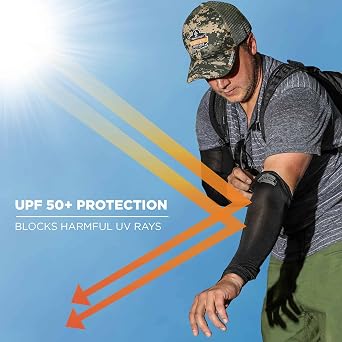Ergodyne Chill Its 6690 Cooling Arm Sleeves, Sized for Men and Women, UPF 50+ Sun Protection