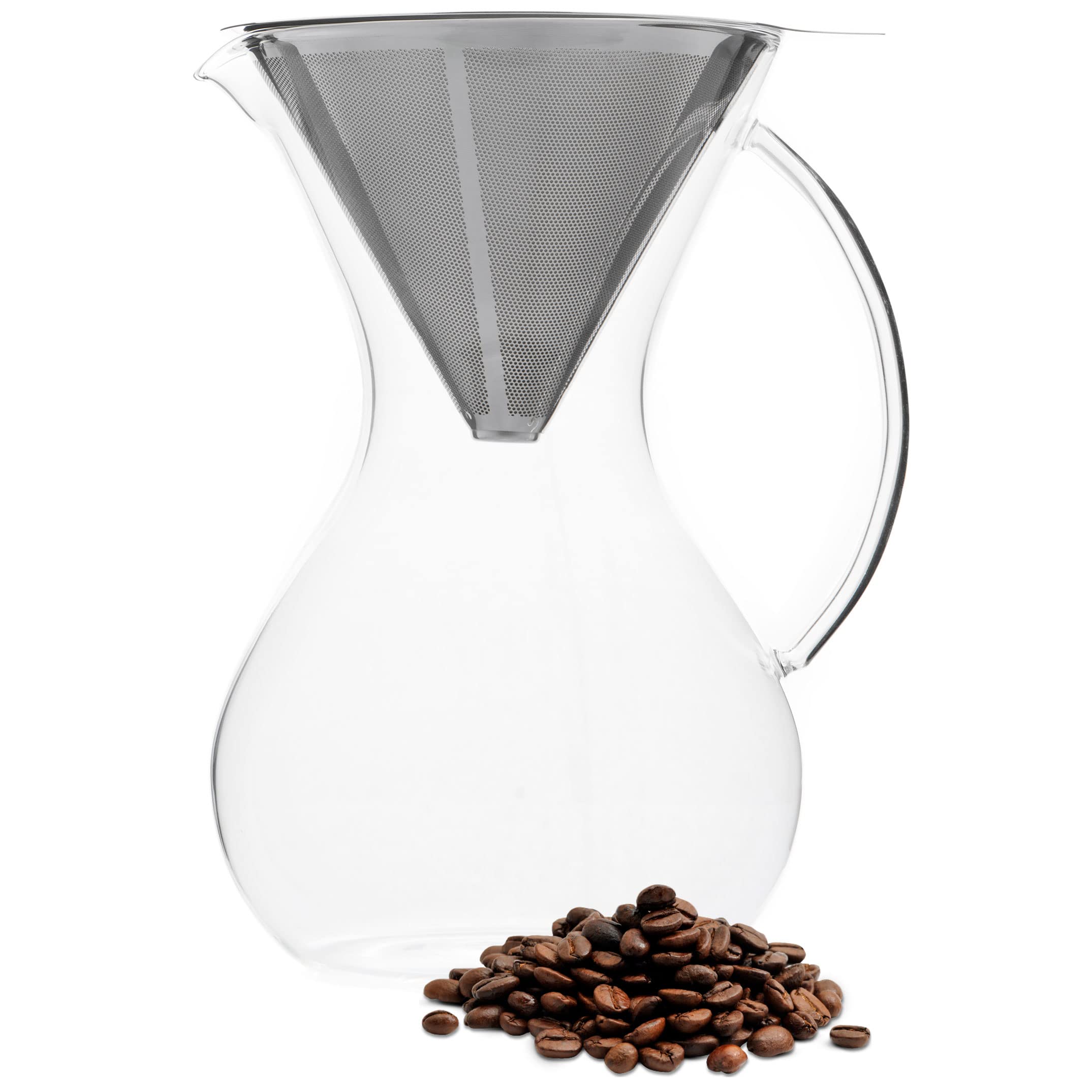 HUTCH 600mL Pour Over Coffee Brewer & Stainless Filter
