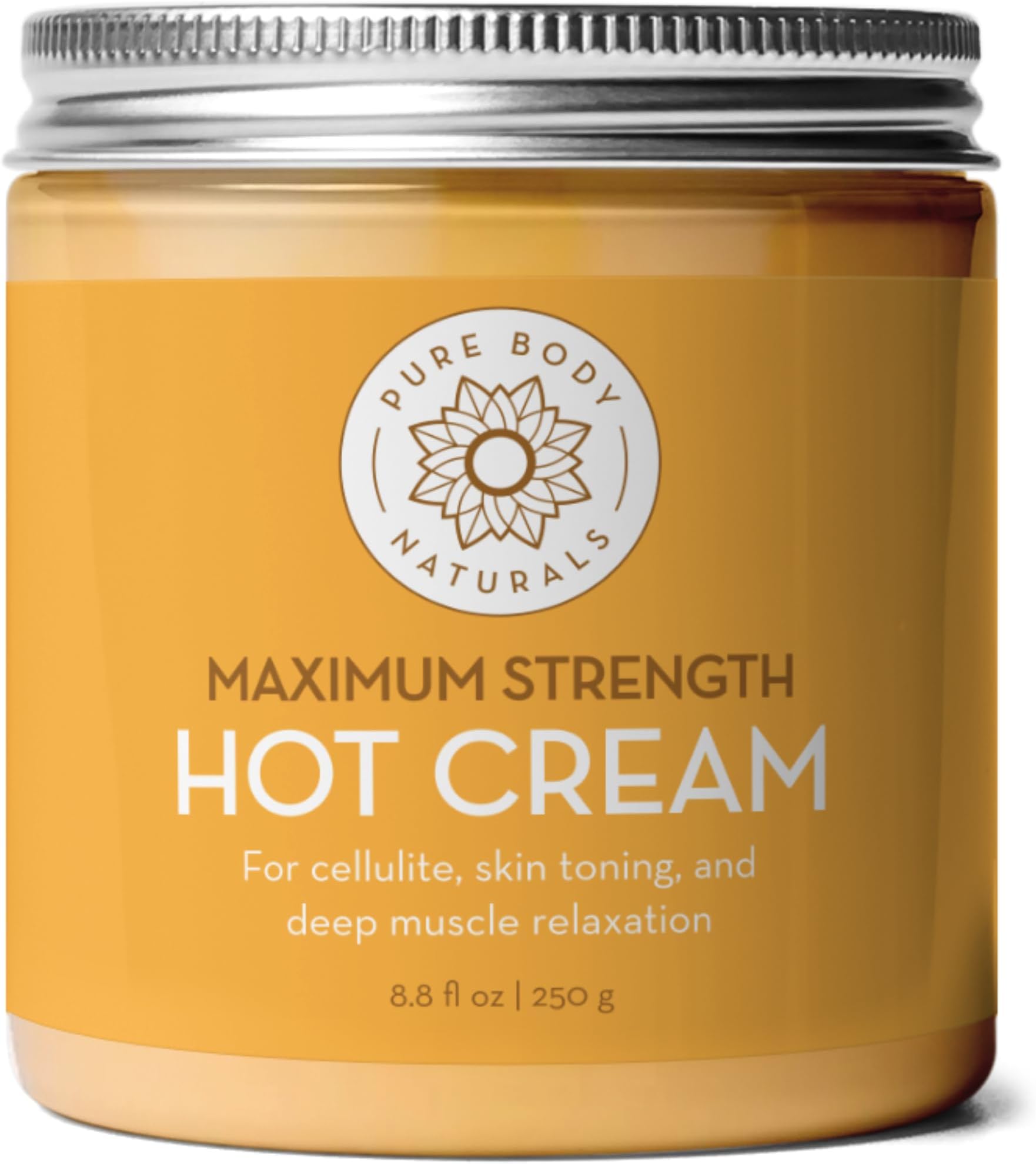 Pure Body Naturals, Maximum Strength Hot Cream, 8.8 fl oz (250 g)