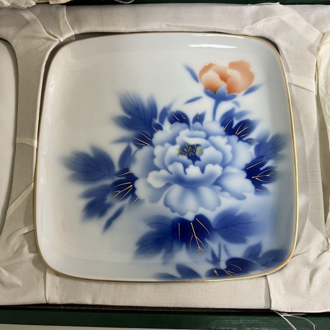 深川製磁藤角皿揃5枚