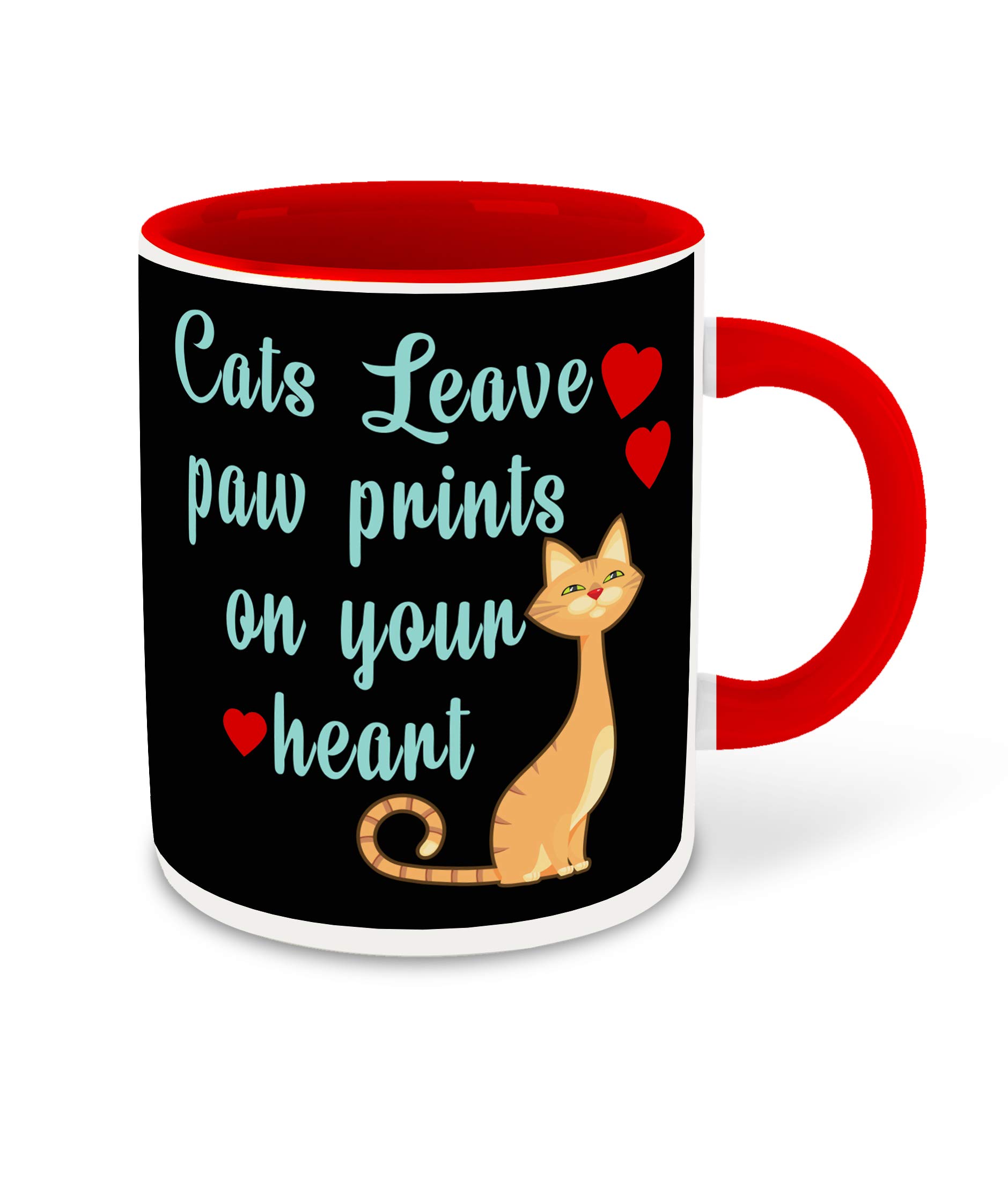 WHATS YOUR KICK - Cats Lover Inspired Designer Printed Red Ceramic Coffee |Tea | Milk Mug (Gift | Cats | Motivational Quotes | Hobby (Combo 10)