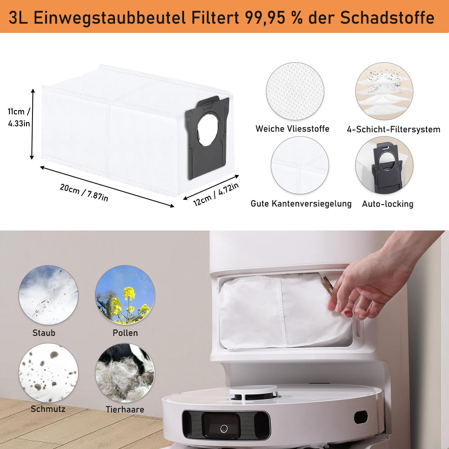 Dreame Reinigingsoplossing voor Dreame W10/W10 Pro/L10s Ultra/L10 Prime