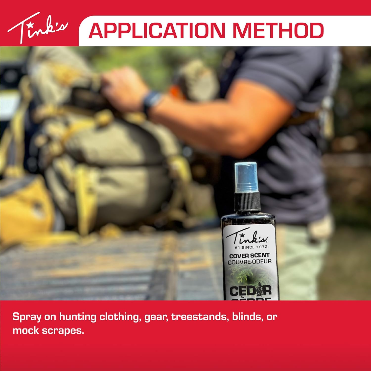 Tink's Cedar Cover Scent (4 oz spray bottle) | Hunting Accessory | Cover Scent for Concealment when Hunting