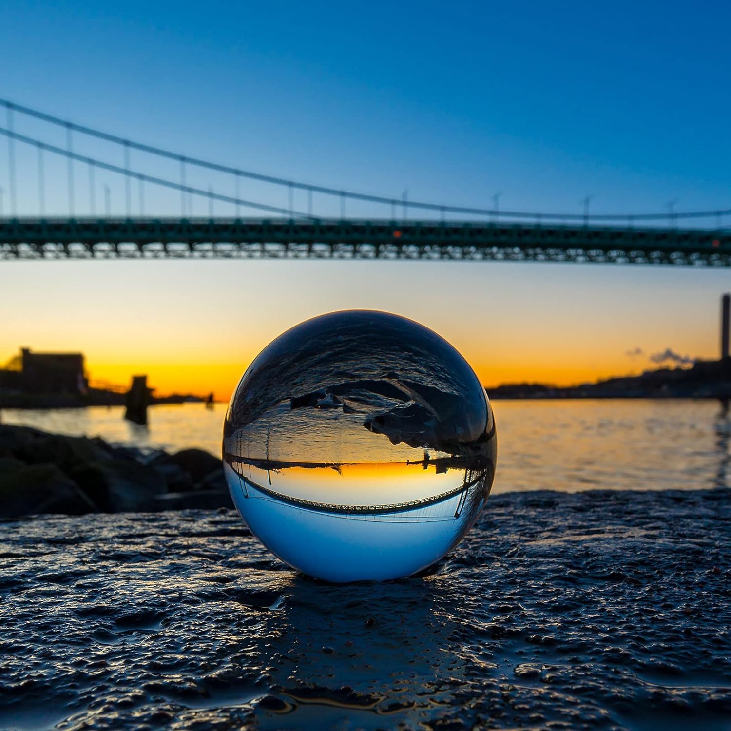 Boule De Cristal 80mm Avec Support En Verre Clair - Idéale Pour Photographie, Méditation Et Décoration