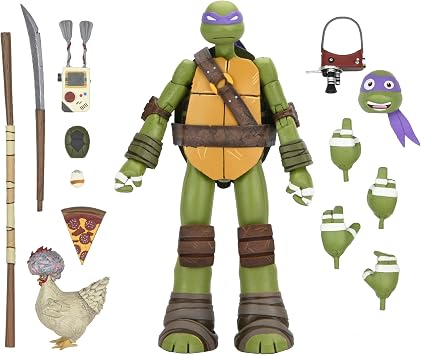 NECA - Teenage Mutant Ninja Turtles 2012 Cartoon - 7" Scale Action Figure - Ultimate Donatello
