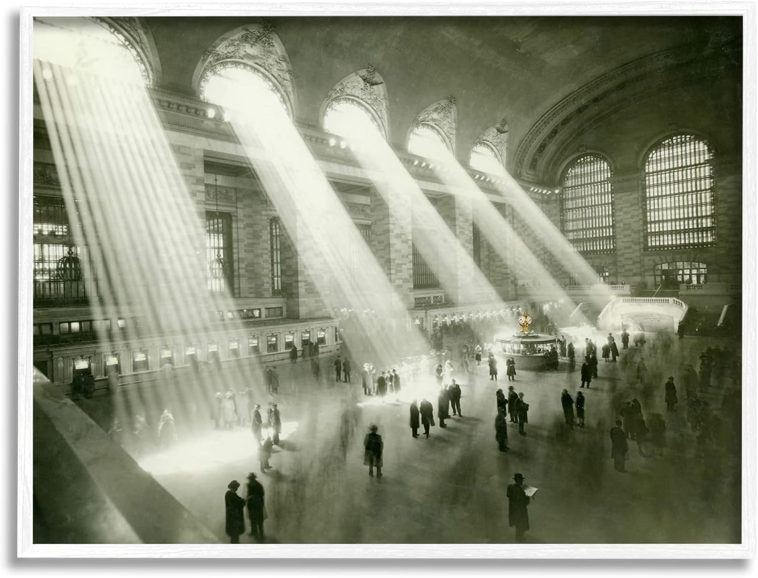Stupell Industries Vintage Black & White Photograph Arched Windows Sunlight, Design by Amy Brinkman