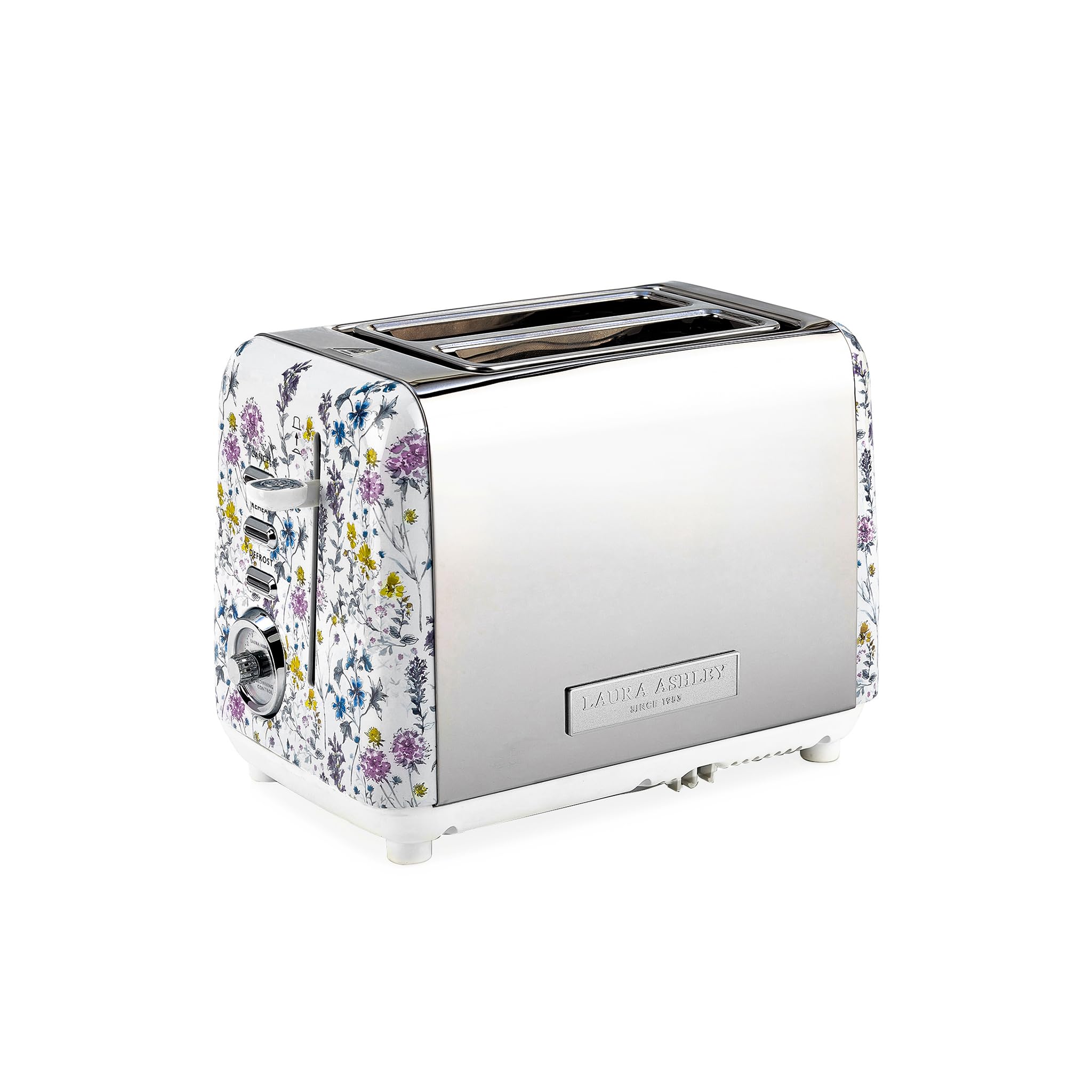 VQ Laura Ashley Wild Meadow 2-Slice Stainless Steel Toaster | Multifunctional Bread and Muffin Toaster, 2-Slice with Adjustable Warm/Defrost Mode, 2 Slots-image-38