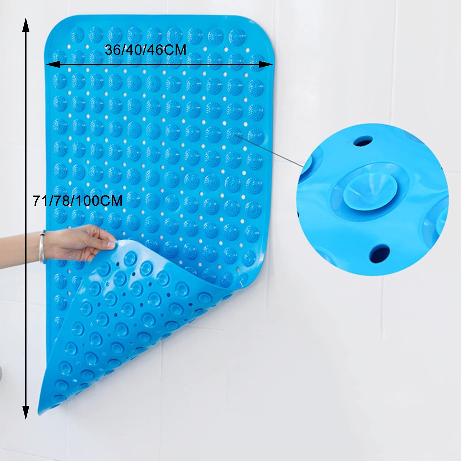 Tapis De Baignoire Antidérapant En Silicone - Pour Enfant, Motif Animal, 42x25 Cm Ou 58x34 Cm