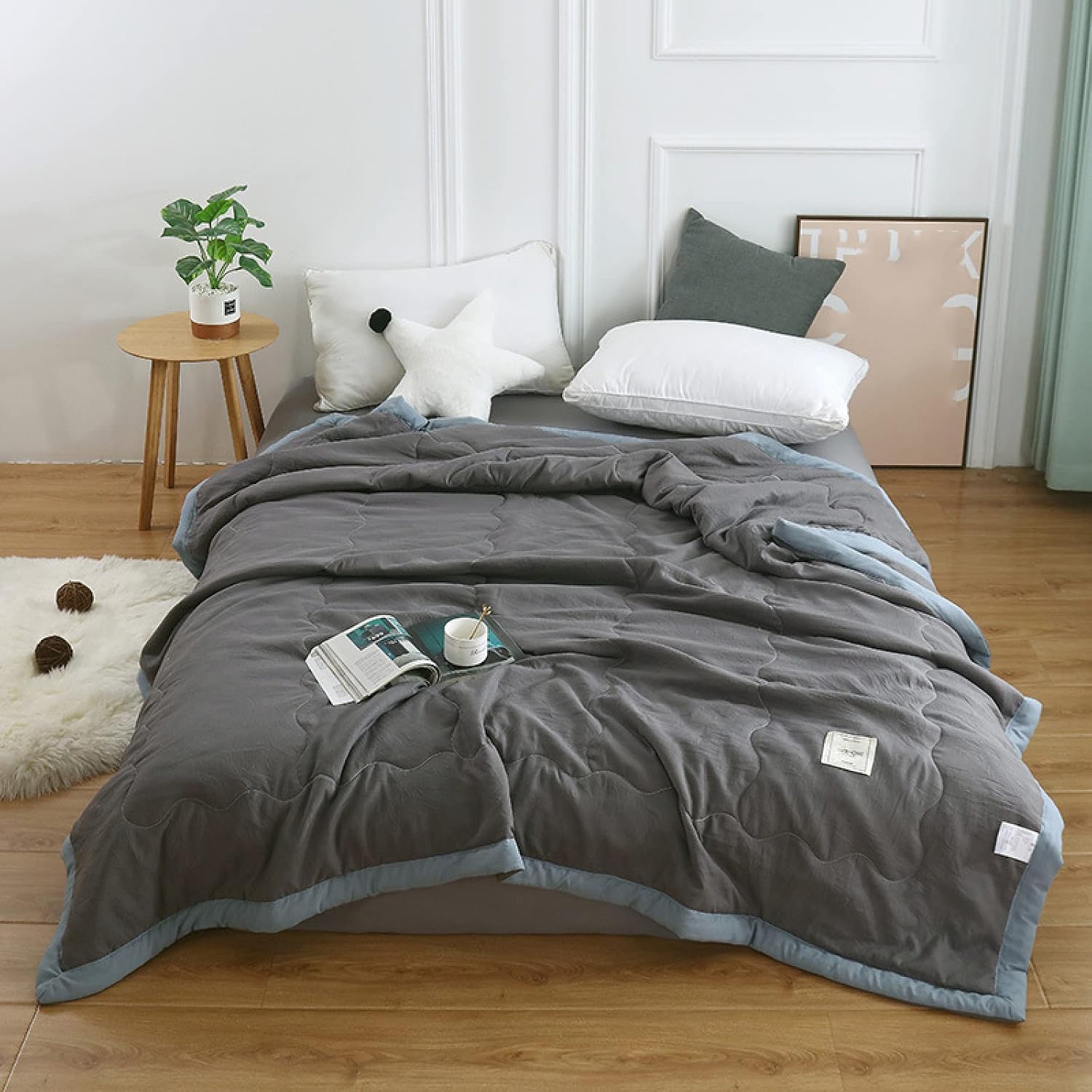 Double Duvet Set - Double Duvet 10.5tog - Queen Size Double Bed Duvet Light and Fluffy Duvet All Season Duvet Cool Duvet for Spring and Autumn (G Queen Single 200 x 230 cm)