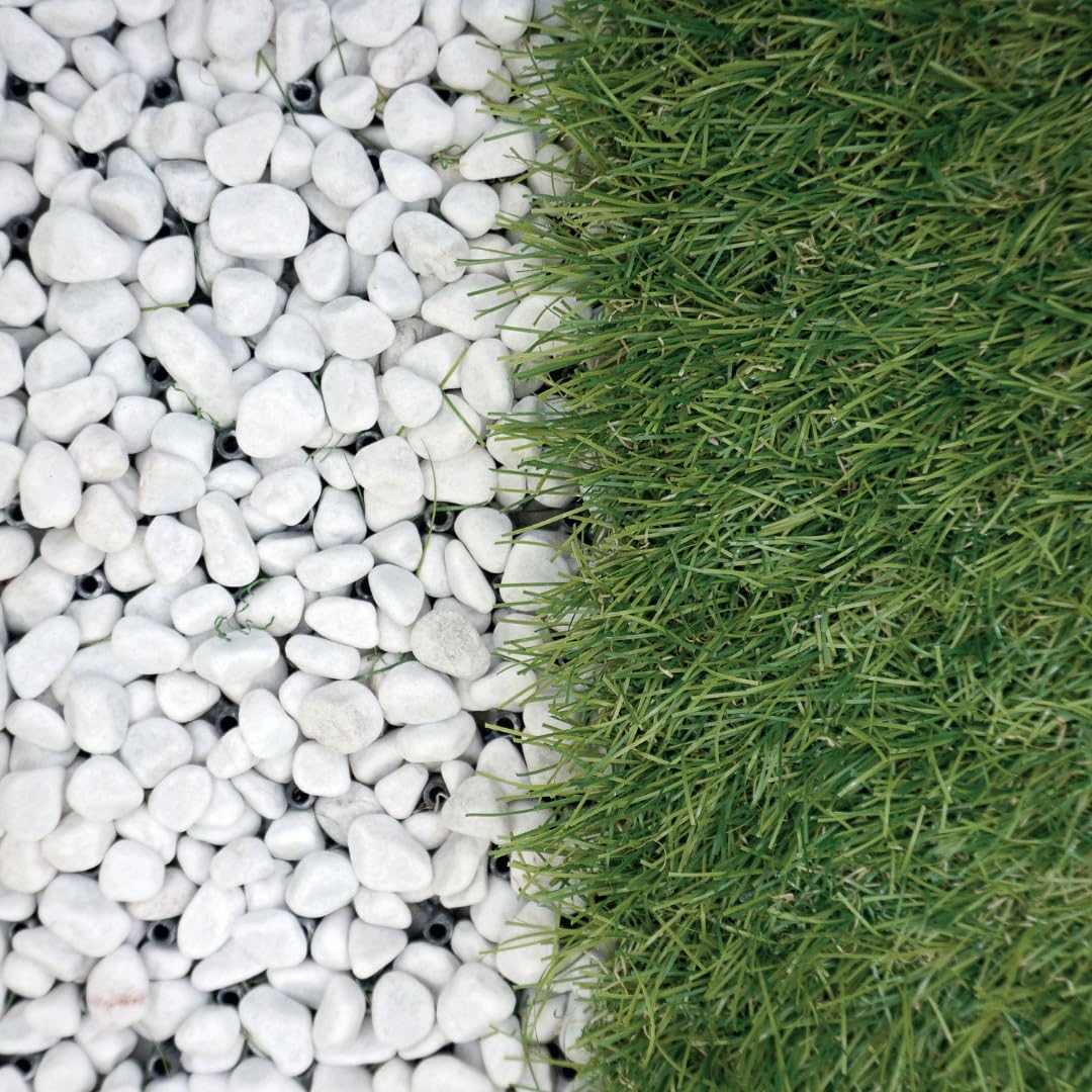 BERNARDELLI - Ciottoli Bianco Marmo Carrara (40/60 mm) per arredo di esterni, vasi e fiorere - Sacco da 25 kg