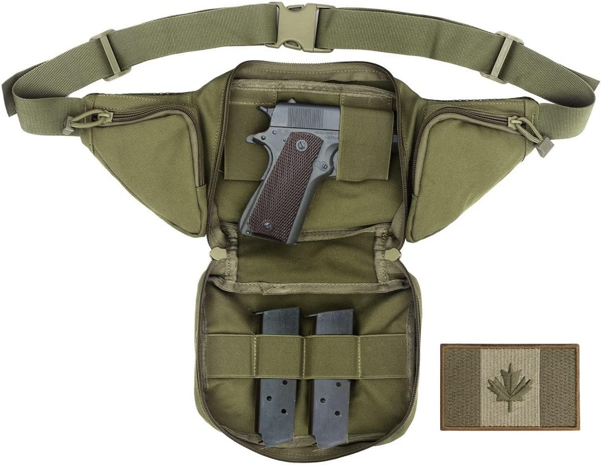 LIVANS Concealed Carry Fanny Pack Holster, Tactical Conceal Carry