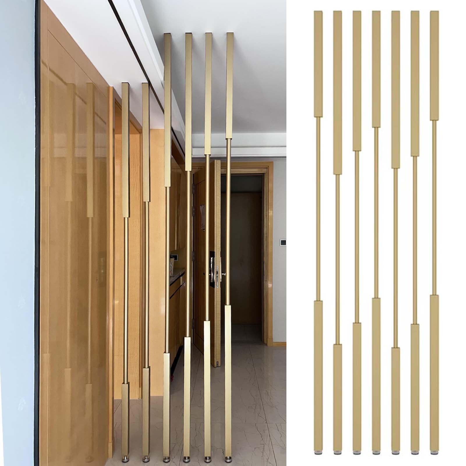 Séparateur de pièce métal 100x300 claustra sol plafond pour nification espace