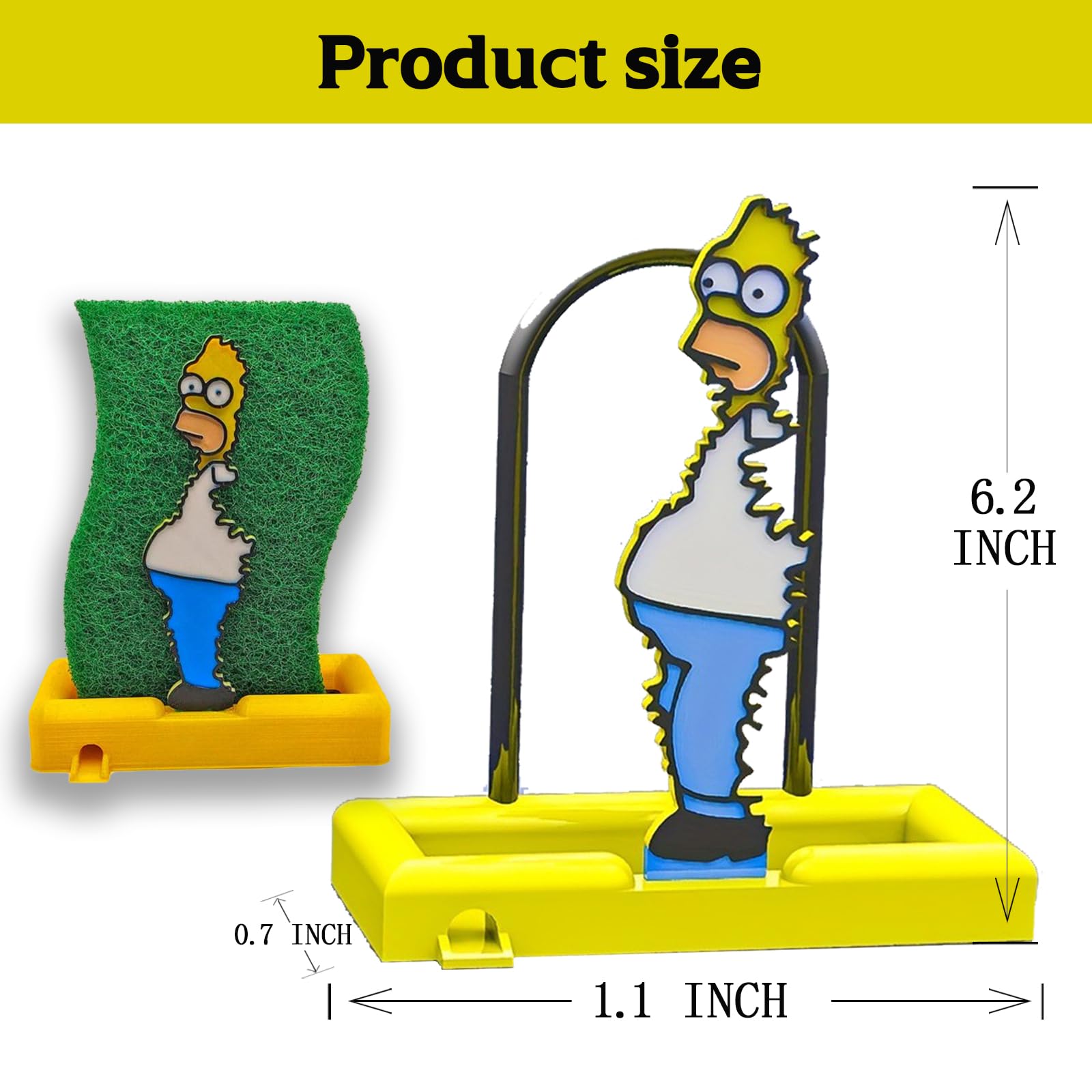 mohito Kitchen Sink Organizer Sponge Holder, Silicone Sink Container - Image 2