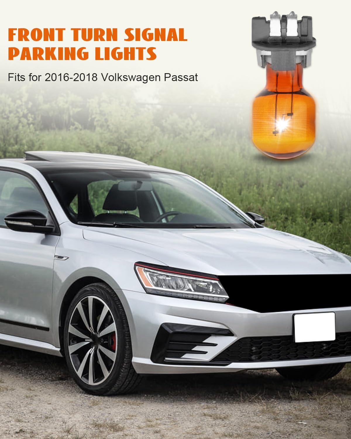 LED Headlight Bulbs Upgrade Kit Bright White For VW Passat B8 2015 2016 2017 18 Low Beam,High