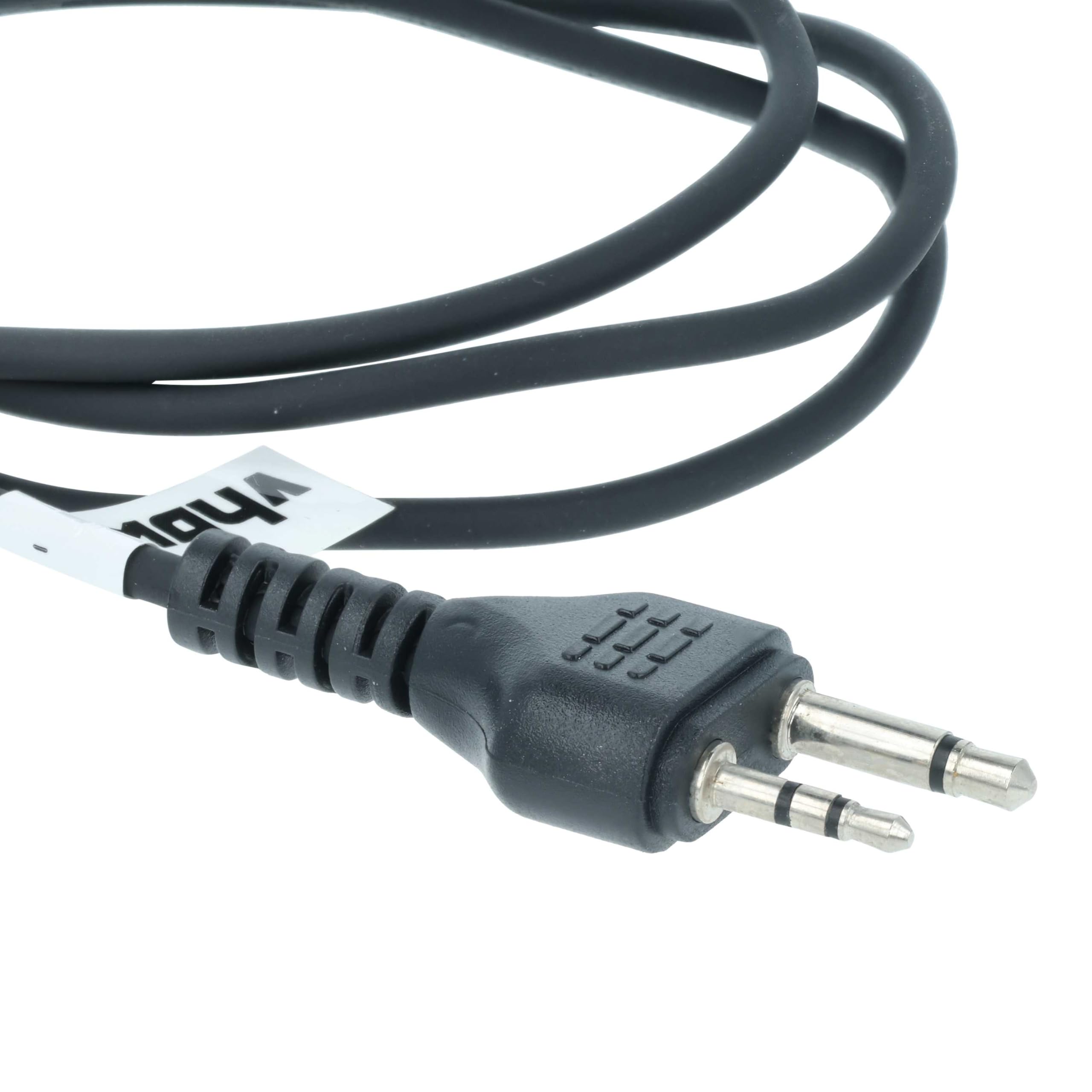 vhbw 10 x zestaw słuchawkowy kompatybilny z Icom IC-V82, IC-U82, IC-V85 radiotelefon - czarny