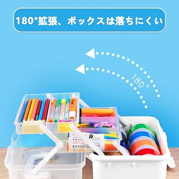 Tool Box, 3 Tiers, Large Capacity Storage Box, Multi-functional, Foldable, Tool Box, Large Capacity, Storage Box, Foldable, 3 Tiers, Sewing Tool, Handle, Tool Box, Storage Case Large, Pink Parallel