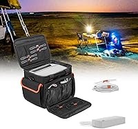 Vista 7 de Trunab Carrying Case Compatible with ECOFLOW River/River 2/River Pro, Storage Bag with Waterproof Bottom and Front Pockets for Charging Cable and