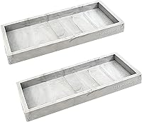 Vista 9 de Bandeja de Encimera y Tocador - 2 Piezas (11" y 7") Bandejas de Silicona Irrompibles para Cocina y Baño para Encimera, Bandeja para Dispensador