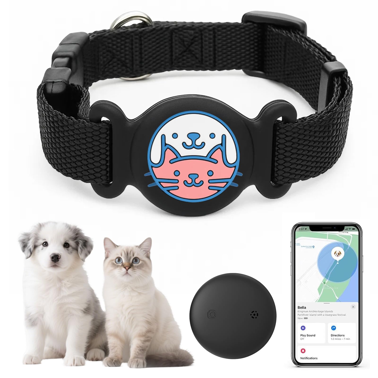 Cat Tracker, Dog Tracker, GPS Cat Trackers Collar(Only Android)