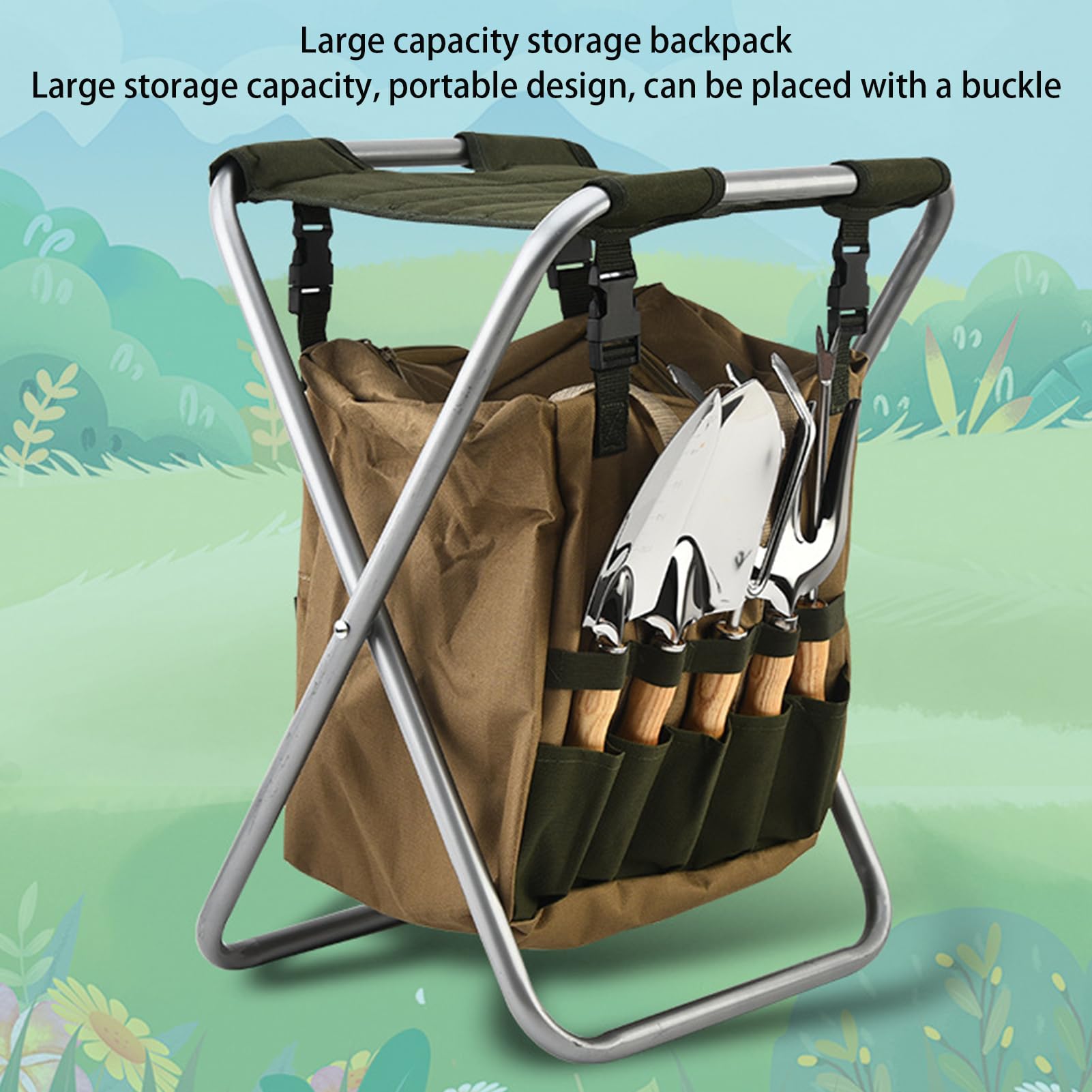 Borsa Da Trasporto Per Sgabello Pieghevole – Imbottita, Antigraffio, Con Cinghie Regolabili, 2 In 1, Per Campeggio E Outdoor