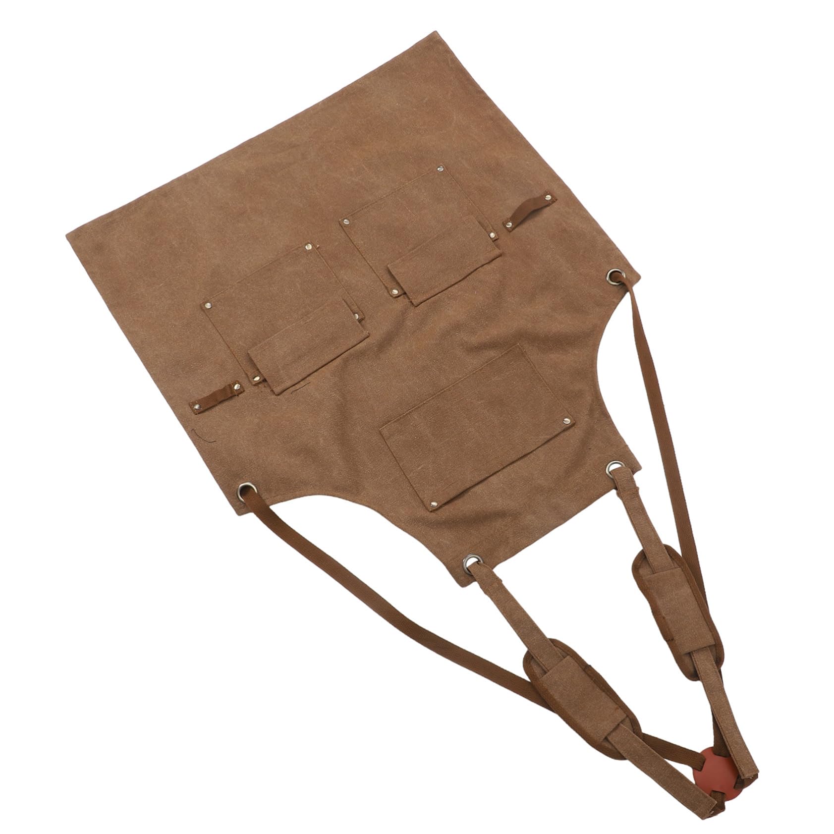 Hohopeti Delantal Para Adultos Mono De Trabajo Peto Trabajo Delantal De Chef Para Mujer Con Bolsillos Light Brown