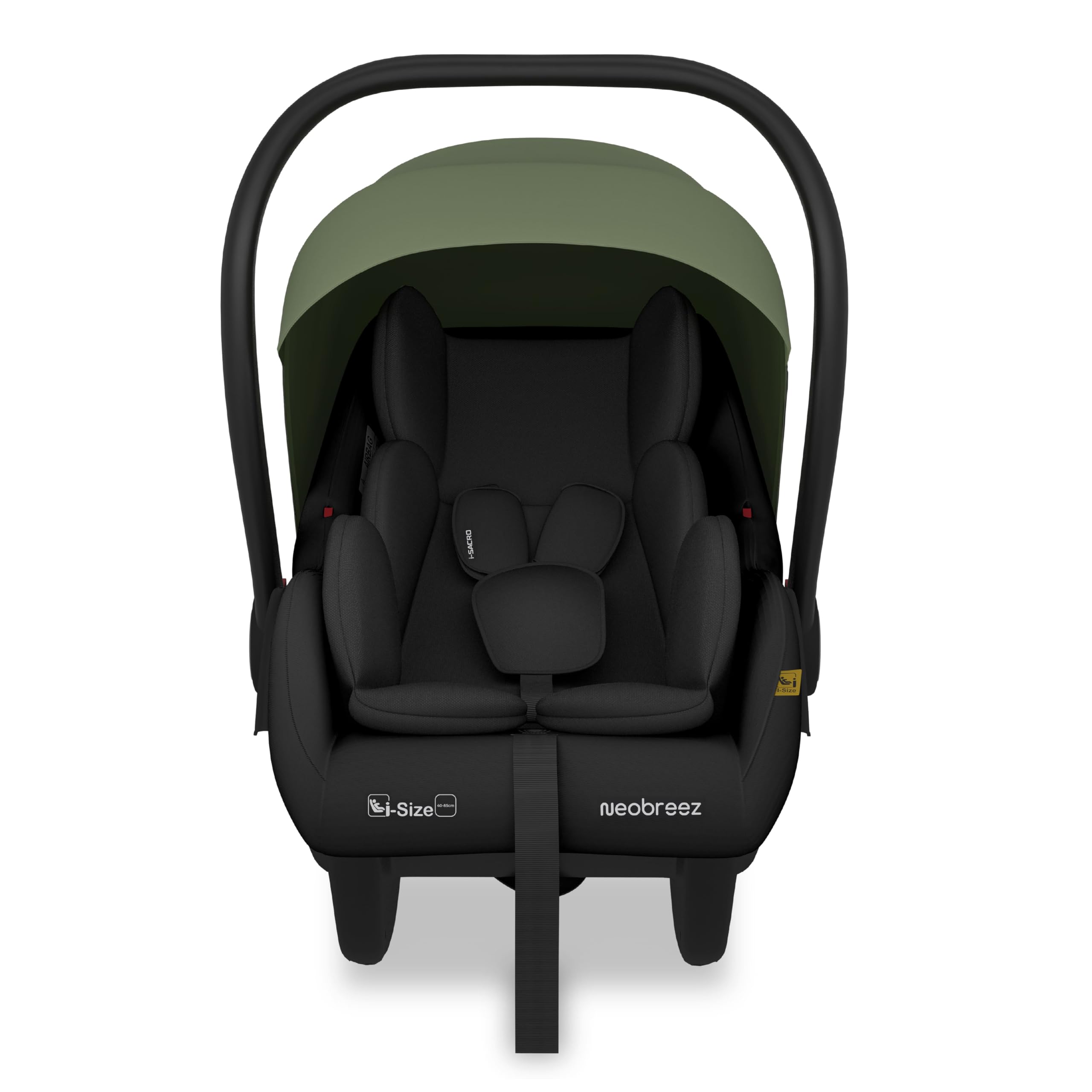 i-Sacro i-Size Infant Car Seat,Lightweight Baby Carrier Newborn Baby Car Seat,Includes Seat Reducer&Seat Wedge,3 Point Strap,ECE R129|Waterproof UPF50+ Canopy,13kg,40-85cm,0-15months-image-24