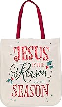 Christian Art Gifts Fashion Canvas Tote Bags for Women w/Inspirational Scripture for Shopping, Supplies, Books, Multicolor