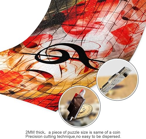 Miniatura 3 de Rompecabezas para niños adultos - rompecabezas nota musical educativo intelectual descomprimiendo divertido juego de juguete personalizado 500 piezas