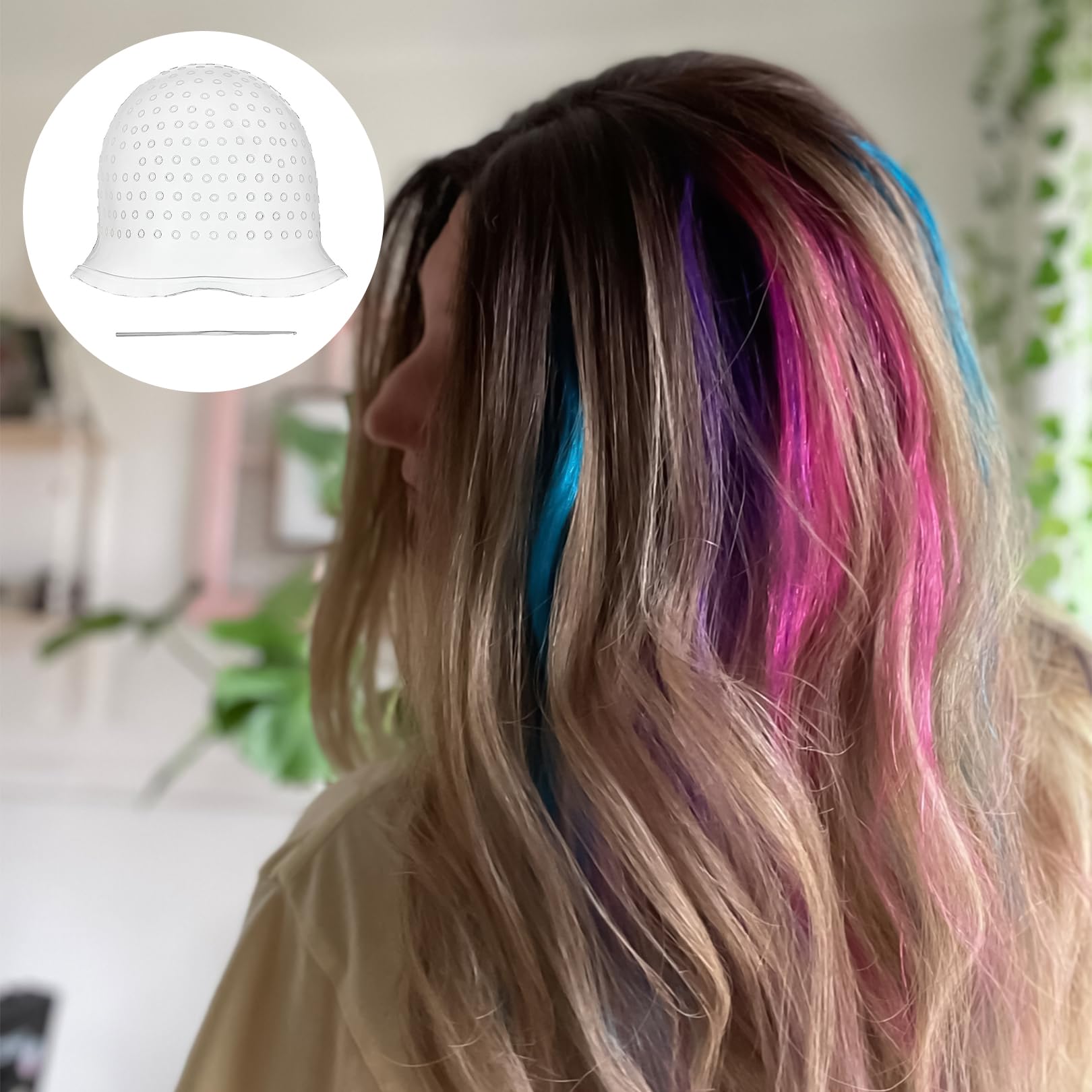Cagoule à mèches pour brins, brins de cheveux, couleur surligneuse, kit de balayage, mèches blondes, kit de balayage de mèches blondes