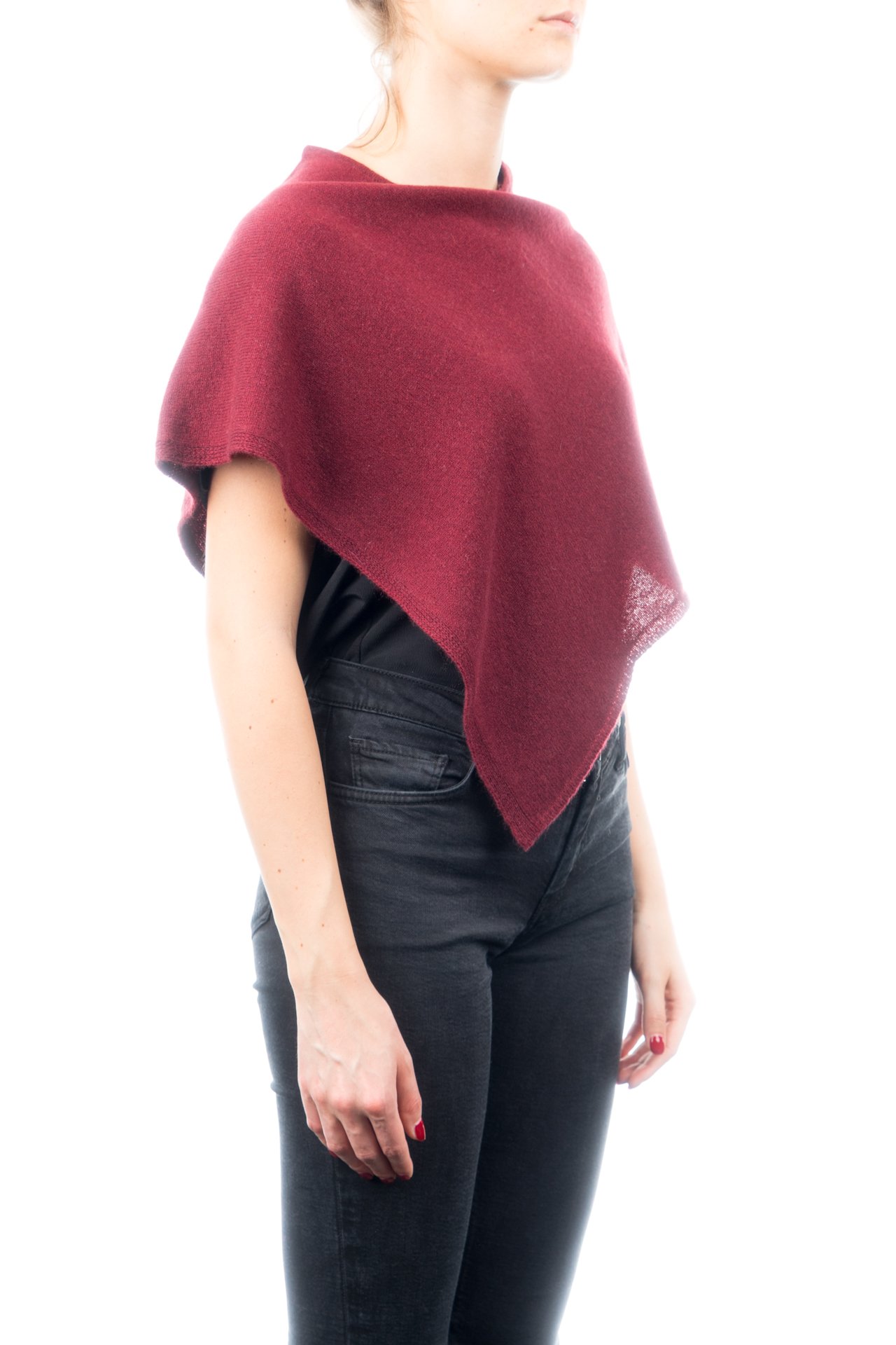 DALLE PIANE CASHMERE Poncho Donna 100% Cashmere | Poncho mantella avvolgente, taglia unica, perfetto in viaggio e in città, un elegante regalo per lei, Made in Italy