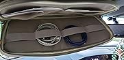 Kartisen Auto Sonnenblenden Organizer - Aufbewahrungstasche Mit Reißverschluss Schwarz