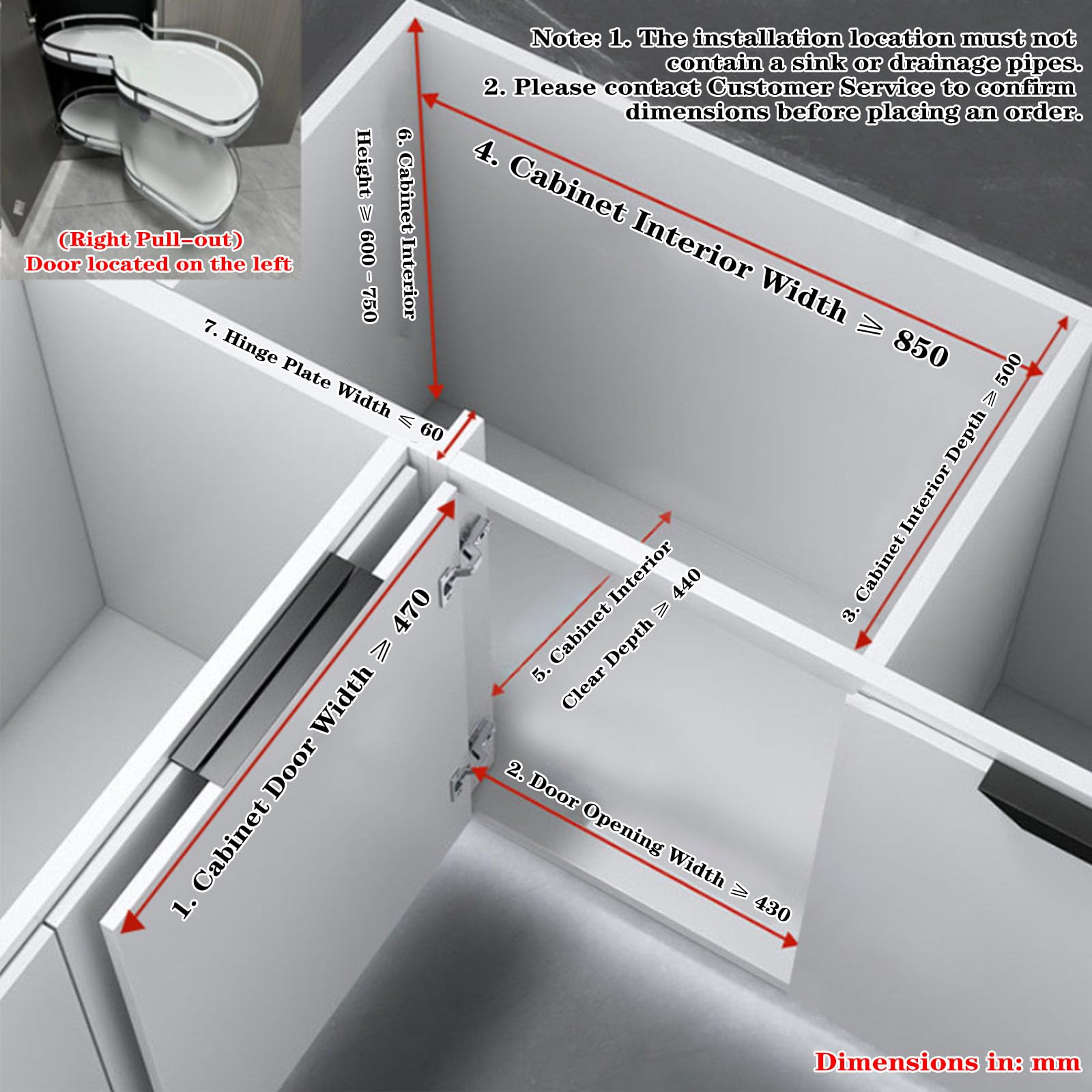 Bandeja Oscilante Extraíble de 2 Niveles para Rincón Ciego, Organizador de Gabinete de Cocina para Gabinetes 900-1000mm, Almacenamiento Rotativo para Especias y Utensilios