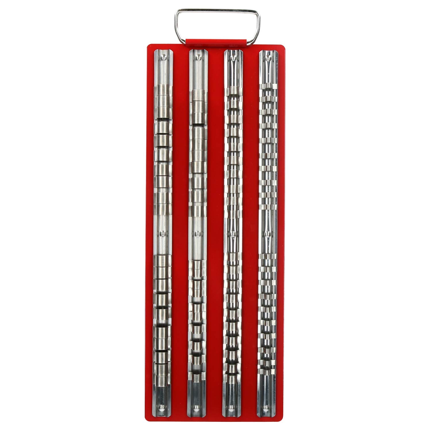 Rampa de 1/4" 3/8" y 1/2" UNA033 para solucionar el desorden de vasos en carros de herramientas