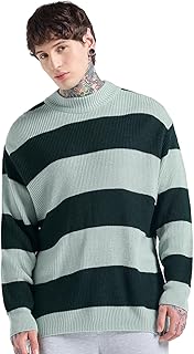 bewakoof Men's Acrylic Oversized Fit Sweater | Sweaters for Men Winter Wear-picture-48