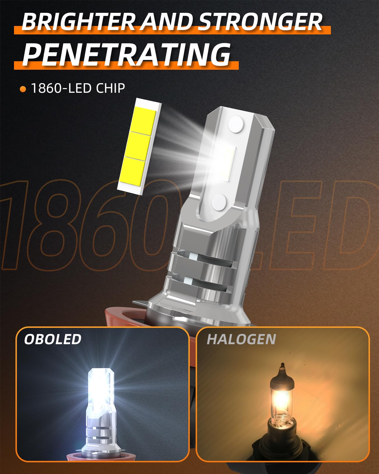 H11 LED Lampadina H8 H9 H16 CSP Auto LED Lampade Fendinebbia Diurne Luci Antinebbia Anteriori Bianco 12V 24V Set di 2